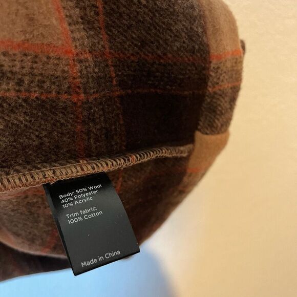 Flint and Tinder The Heritage Wool Jacket Chocolate Brown Plaid Men's Size XL - Picture 7 of 7